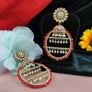 Boucles d'oreilles pendantes Fusion pour femmes Vjoshijewels, cristaux colorés, tendance contemporaine, pierres de qualité supérieure, fête, festive, autres - Product Image 1