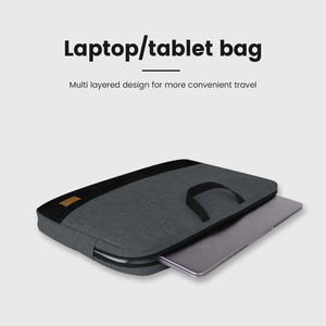 15-15.6 "máy tính xách tay Túi hy8151 màu đen + màu xám phong cách máy tính xách tay trường hợp bìa - Product Image 4