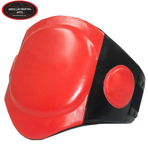 Bonne vente Premium Quality Muay Thai Protector Wear Protège-ventre en cuir véritable Mousse multicouche PAR ABDULLAH MARTIAL ARTS - Product Image 3