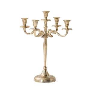 Elegant metal candelabra holder suitable for modern home decor or romantic dinner lighting <b>arrangement</b> <b>table</b> design - Product Image 1