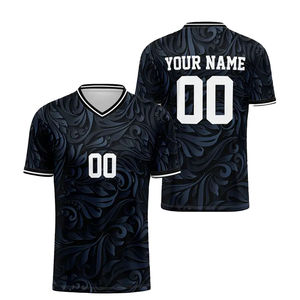 Camiseta de Fútbol Personalizada al por Mayor 2025, Sublimación de Alta Calidad, Nombre y Número, Servicio OEM para Hombre, Diseño Personalizado, Impermeable y Transpirable - Product Image 4