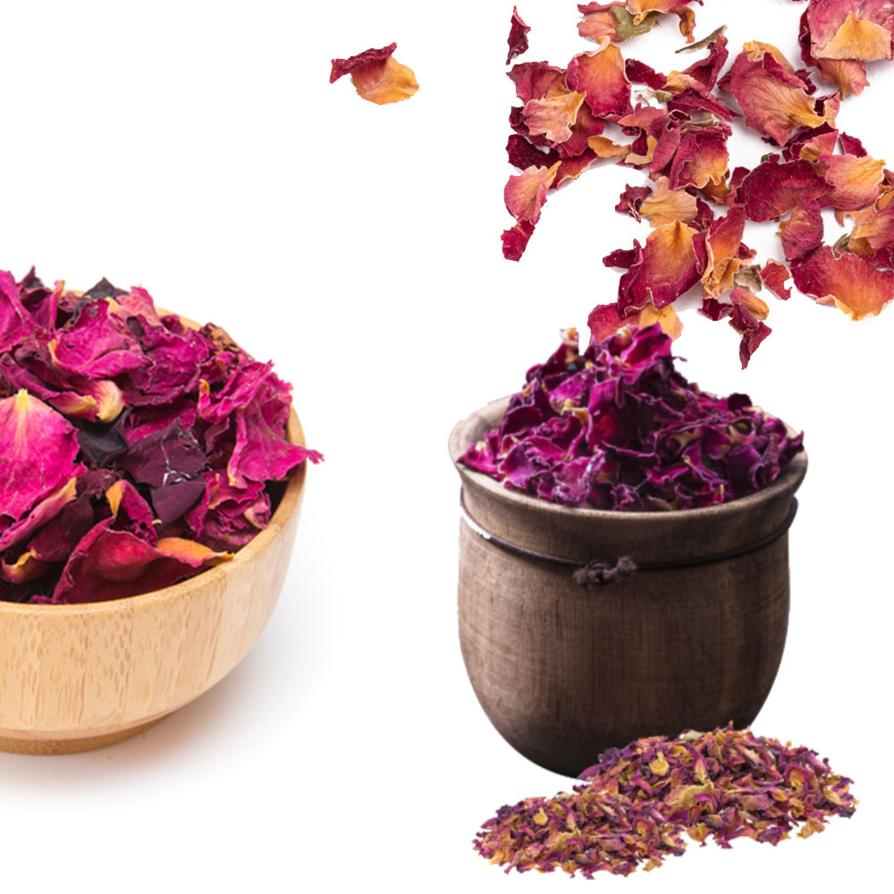 High-Quality Dried Red Rose Petals | Used in Organic Lip Balms