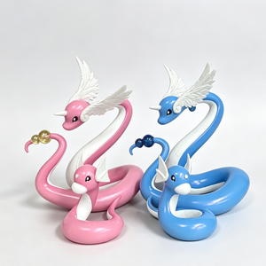 Ensemble de figurines <span class=keywords><strong>Dratini</strong></span> & Dragonair, modèle GK d'anime, jouet tendance, statue, marchandise, décoration de table, cadeau d'anniversaire - Product Image 1