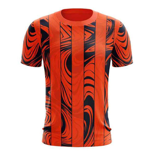 เสื้อยืดโพลีเอสเตอร์คุณภาพสูงสำหรับผู้ชาย เสื้อกีฬาฤดูร้อน วิ่งออกกำลังกาย แห้งเร็ว ระบายอากาศได้ดี ชายเสื้อโค้ง มีไซส์พลัสไซส์ให้เลือก - Product Image 6
