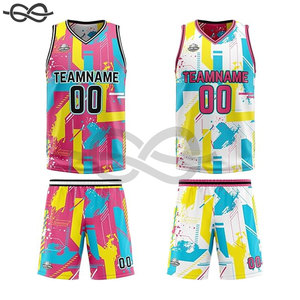 Maillot de basket-ball personnalisé chemises réversibles débardeurs personnalisés adultes et enfants ajouter n'importe quel nom d'équipe et numéro gilet de sport durable - Product Image 3