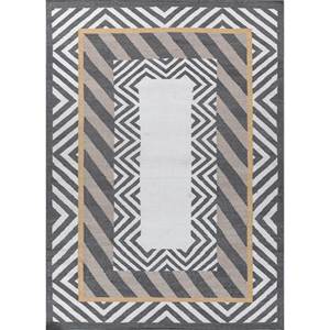 Alhambra Flat Weave Wool <b>Rugs</b> Grey Black Geometric Abstract for Home <b>Jute</b> <b>Rug</b> for Hallway Room Rectangle Striped-ADWP-13052 - Product Image 1