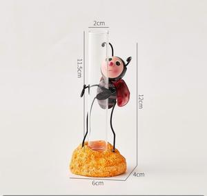 Vase en verre hydroponique pour fourmis et coccinelles, mini station <span class=keywords><strong>de</strong></span> propagation <span class=keywords><strong>de</strong></span> plantes <span class=keywords><strong>de</strong></span> bureau pour la décoration <span class=keywords><strong>de</strong></span> la maison et du bureau - Product Image 1