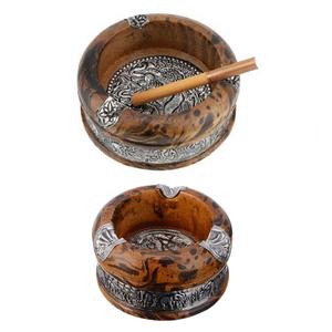 Cendrier Cendrier à Cigares Cendrier en métal Cendrier en cristal Cendrier avec couvercle Cendrier à cigarettes Restaurant Cendrier à fumée en laiton - Product Image 4