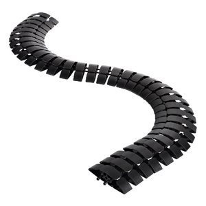 Serpente di cavo resistente agli urti nero 1 m - Product Image 1