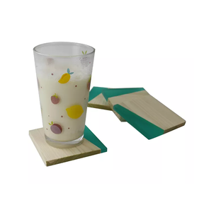 Alfombrillas cuadradas de terrazo para tazas de té artesanales más vendidas, almohadillas de diseñador de Mesa para el hogar, cubiertos, posavasos de resina para resina de vidrio - Product Image 5