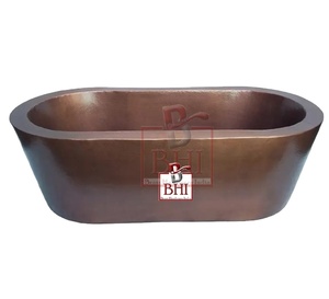 Bañera de cobre de diseño admirable, bañera de baño de tamaño personalizado de calidad superior de doble pared pesada para hotel y restaurante - Product Image 1