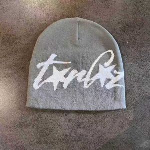 100% laine tissu imprimé bonnets chapeaux broderie personnalisée Logo surdimensionné tenue décontracté 3D broderie Image voyage bonnets chapeaux - Product Image 4