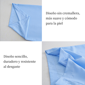 Parure de draps rayés 100 % polyester tissé avec drap plat, drap-housse, taie d'oreiller, housse de couette douce au toucher - Product Image 3
