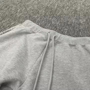 Pantalon de survêtement évasé en coton/polyester de haute qualité, avec cordon de serrage, anti-boulochage, léger, décontracté, non tissé, vente en gros - Product Image 3