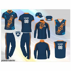 Ensemble de tenue de cricket confortable Powerhawke, nouveaux designs pour garçons adultes avec logo de designer coloré personnalisé et nom de l'équipe - Product Image 2