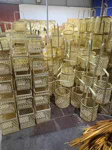 Well Woven <b>Bamboo</b> <b>Basket</b> for Daily Storage And Decorative Use Consistent Quality And Export Ready - Product Image 5