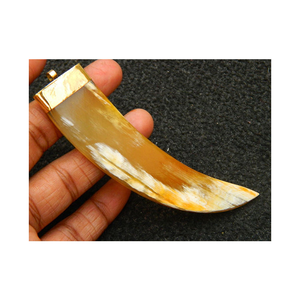 Colgante de joyería de cuerno chapado de calidad superior al mejor precio, venta exclusiva, dijes de piedra de última moda de glowin fashion - Product Image 6