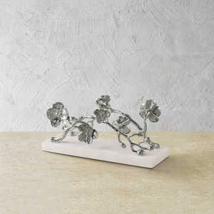 Porte-serviettes à cocktail en cornouiller Plateau à serviettes floral élégant pour les repas, les fêtes et le décor de vanité - Product Image 4