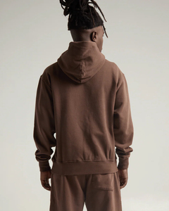 Premium Custom Winter Hoodie 100% Cotton Plain Dyed Large Print Logo Streetwear Sudadera para Hombres Mujeres Moda - Product Image 2