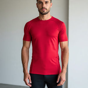 เสื้อแรชการ์ดสำหรับผู้ชาย, เสื้อยืดรัดรูปแขนยาวแห้งเร็วเสื้อออกกำลังกายเล่นกีฬาโยคะน้ำหนักเบาเสื้อยืดสำหรับผู้ชาย - Product Image 4