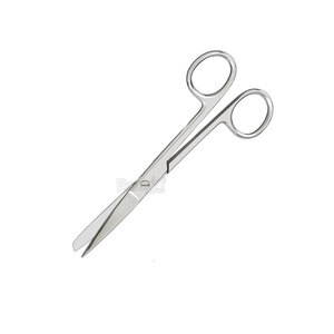 Tijeras Iris Curvas 11,5 cm Instrumentos oftálmicos quirúrgicos micro dentados Acero inoxidable negro y dorado - Product Image 3