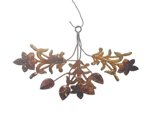 Ramo colgante decorativo de Navidad de Metal, ramo de hojas galvanizadas hechas a mano para decoración colgante Interior del hogar - Product Image 6