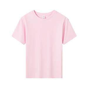 Alta calidad 100% algodón escote doble hilo grueso transpirable 10 colores 180gsm liso en blanco sólido niños camiseta para hombres - Product Image 5