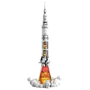 For Lego Moc 1:8 & 1:72 Scale <b>Building</b> <b>Blocks</b> <b>Sets</b> Creative DIY Assemble Plastic Cohete Despegue Toy Accessories - Product Image 1