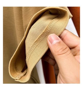 Camiseta Polo informal de alta calidad para hombre 2025, manga corta de algodón texturizado supersuave con etiqueta personalizada - Product Image 6