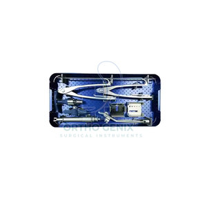 Juego de instrumentos ortopédicos DHS DCS para cirugía de trauma con implantes e instrumentos manuales de acero satinado de alta calidad - Product Image 5