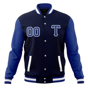 แจ็กเก็ตเลตเตอร์แมนแขนเสื้อหนังขนสัตว์เสื้อกันหนาวมหาวิทยาลัย - Product Image 1