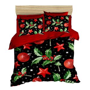 Parure de lit double à imprimé numérique festif de Noël, 100 % coton Ranforce, style classique, pour usage domestique - Product Image 2