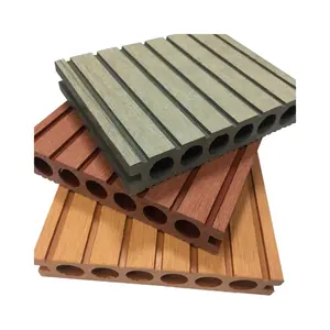 Nhà Máy coextrusion WPC decking gỗ nhựa decking tấm tổng hợp bảo vệ môi trường sàn ngoài trời có thể tái chế