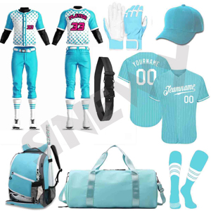 Paquete de camisetas de softbol personalizadas, transpirables, con estampado por sublimación para equipos, con 2 botones, estilo béisbol. - Product Image 1