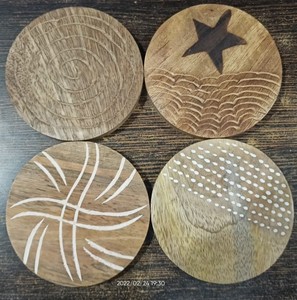 Hotel, Home or Restaurant Dinner Table Top Decoration <b>Coaster</b> Set Rounded Shape Standard Quality <b>Tea</b> <b>Coaster</b> - Product Image 4