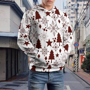 เสื้อฮู้ดสำหรับผู้ชายเสื้อมีฮู้ดพิมพ์ลายด้วยความร้อนออกแบบโลโก้ของคุณเอง - Product Image 6