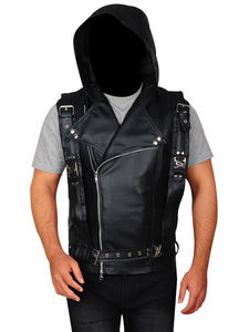 Automne nouvelle mode hommes décontracté moto en cuir Biker gilet respirant Protection du corps pour l'hiver course moto - Product Image 3