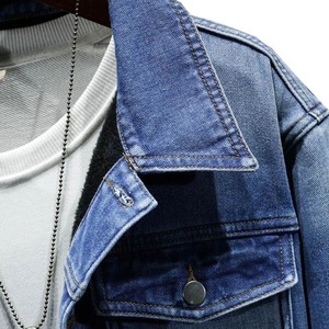Veste en jean pour hommes, tenue décontractée, nouveau design, veste en jean respirante avec logo personnalisé, vente en gros, offre spéciale - Product Image 5