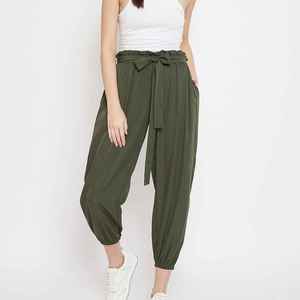 Premium femmes séchage rapide Fitness Joggers couleur unie conception pantalons de survêtement Logo personnalisé avant plat Style XL un ODM pour l'hiver - Product Image 5