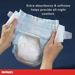 Pañales de noche Huggies, tamaño 5, pantalones de algodón suave para bebés, desechables, tamaño XXL, paquete al por mayor de 100 unidades - Product Image 2