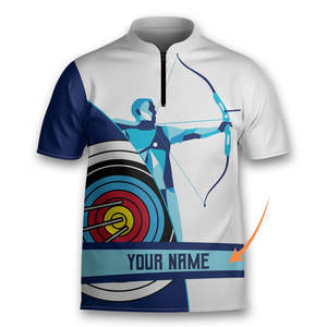 Camiseta de fútbol reversible para mujer deportiva con tiro con arco y nombre de equipo personalizado, camisetas polo informales de manga corta - Product Image 3