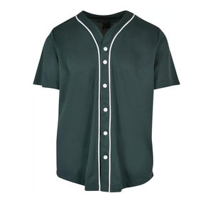 2025 nuevo estilo camisetas de béisbol logotipo bordado últimos diseños únicos Unisex algodón poliéster Softball uniforme Jersey - Product Image 1