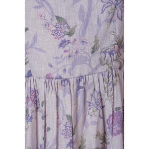 Women's XS Size Floral Cotton Midi <b>Dress</b> Strapless <b>Elastic</b> Waist Boho Style Breathable Crocheted <b>Dress</b> Cutout Decoration for Day - Product Image 5