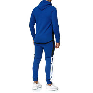Ensemble de survêtement streetwear coupe ajustée de haute qualité pour hommes avec logo personnalisé confortable et respirant pour l'hiver - Product Image 3