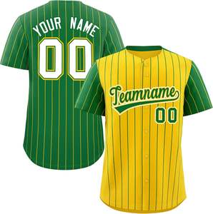 Maillot de softball personnalisé maillot de baseball boutonné sublimé matériel sergé nom numéro broderie équipe maille séchage rapide USA Fit - Product Image 2