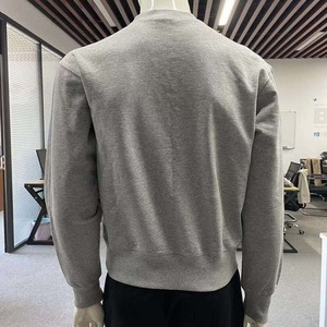Sudadera de Manga Larga con Bordado, Diseño Casual, Cuello Redondo, Hombros Caídos, Estilo Urbano, Felpa para Hombre - Product Image 2