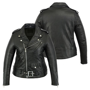 Nuevo diseño de prendas de vestir exteriores de otoño para mujer, chaqueta de piel sintética de Pu, abrigos cortos de manga larga para mujer, chaqueta de tela de memoria estándar - Product Image 6