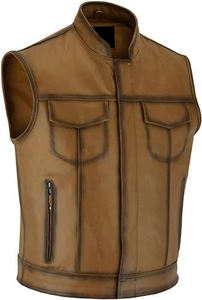 Veste de motard unisexe en cuir véritable à manches longues coupe-vent, veste de moto, personnalisable, approvisionnement direct en usine en vrac - Product Image 2