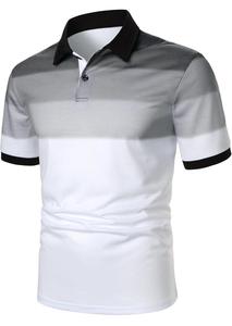 Venta caliente de algodón 100% para hombres para Polos Camiseta de golf con logotipo personalizado con diseño sólido Camisa de Jersey en blanco para hombres - Product Image 3