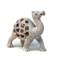 Statue de grenouille en résine naturelle traditionnelle indienne, sculptée à la main et finement travaillée, pour la décoration de la maison, sculpture de table